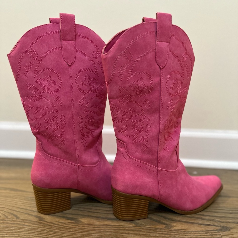 Brand new never worn cowgirl Pink Western Boots - Picture 3 of 5